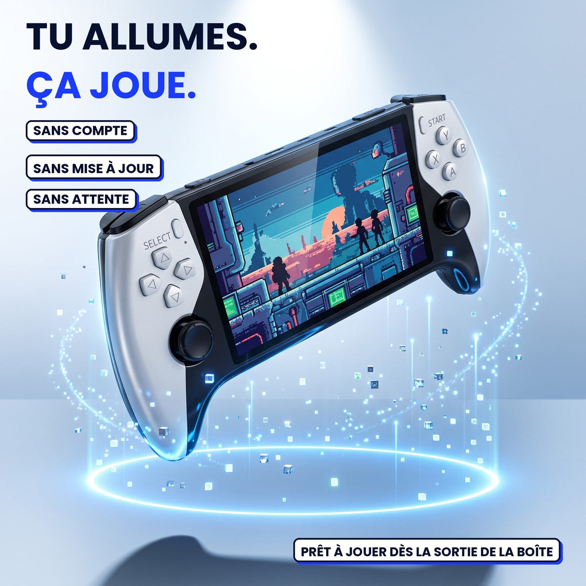 Console portable SF3500, prête à jouer sans compte ni mise à jour